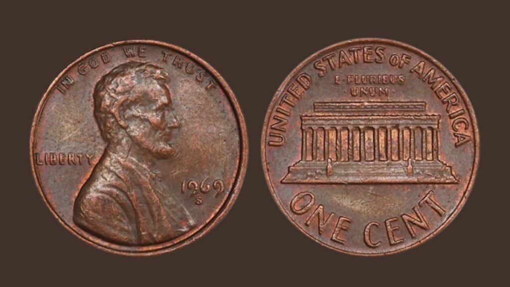 Penny, Double Die, 1969-S